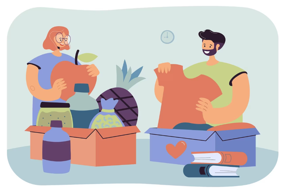 Foto Donasi Ilustrasi. by Freepik