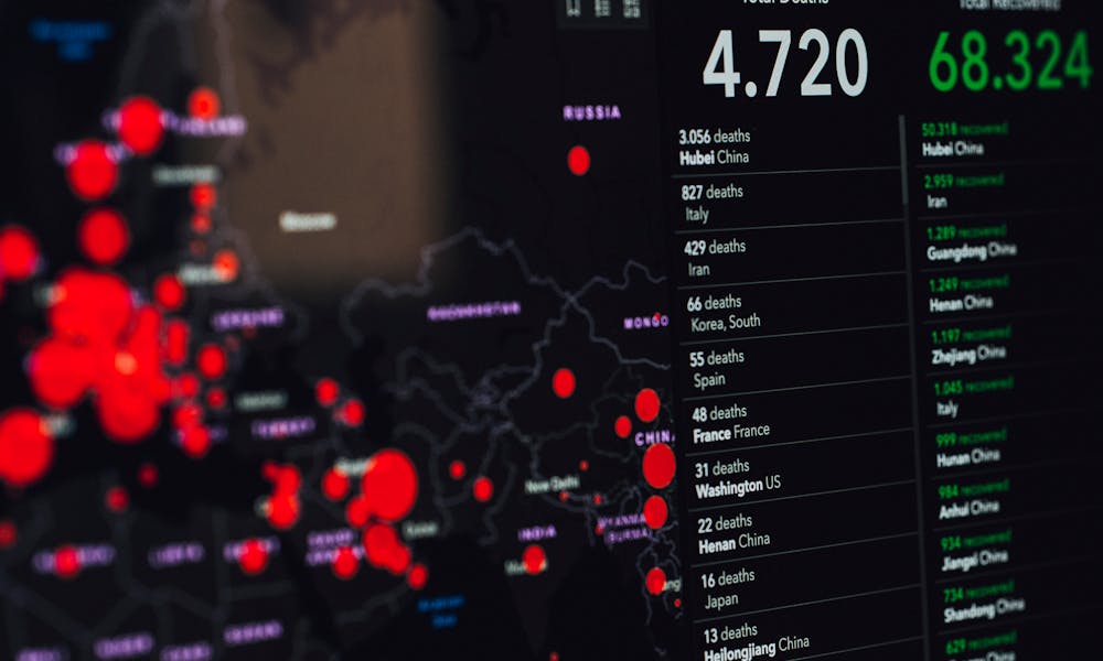 Coronavirus Statistics on Screen .pexels
