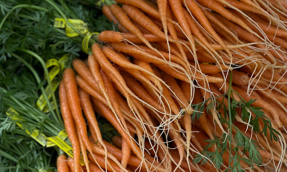 Carrots on a Farm  .pexels