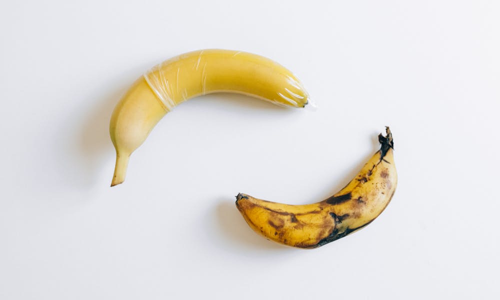 Condom on Yellow Banana .pexels