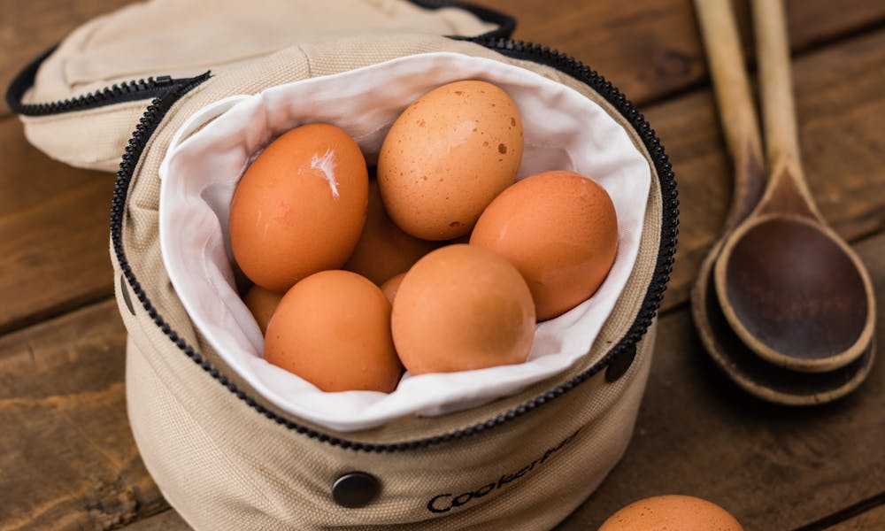 Beige Egg Inside a White Bag .pexels