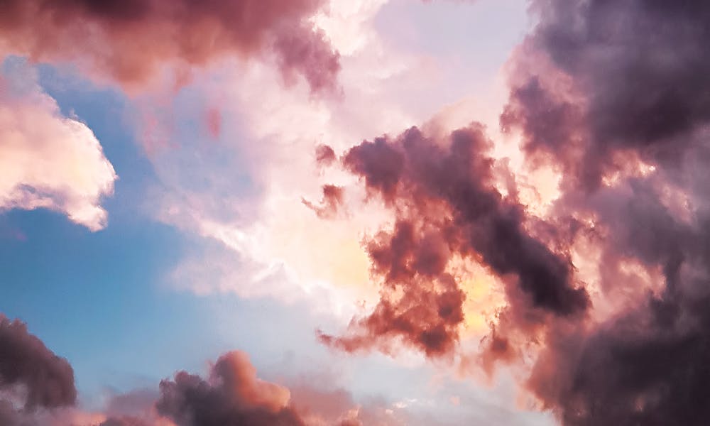 Down Angle Photography of Red Clouds and Blue Sky .pexels