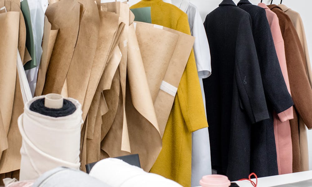 Assorted apparel and accessories for dress sewing in tailor atelier .pexels