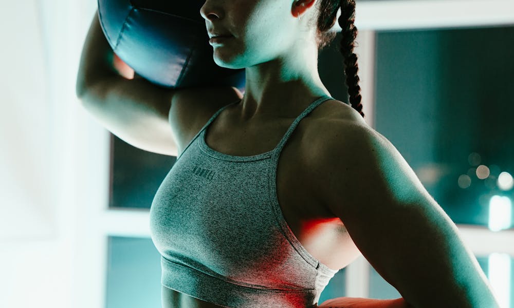 Woman with Fitness Ball .pexels