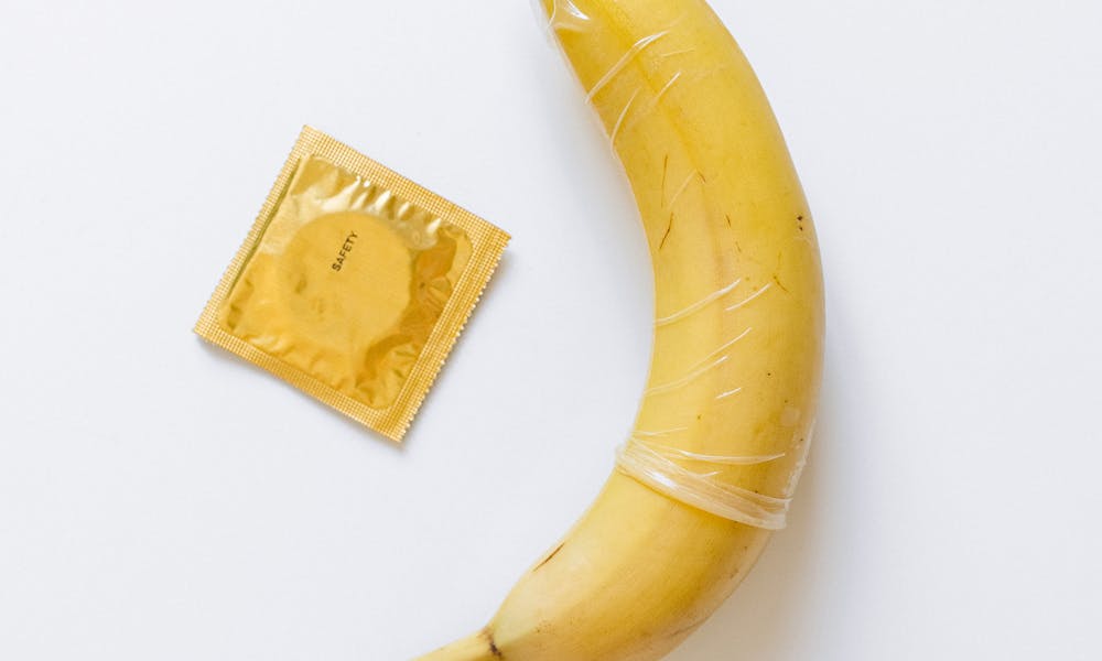 Condom on Yellow Banana .pexels