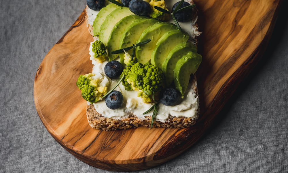 Avocado Toast with Berries and Broccoli .pexels