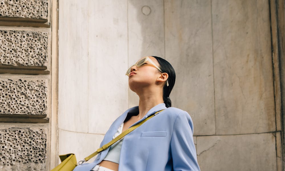 Photo of Woman wearing Blue Blazer .pexels