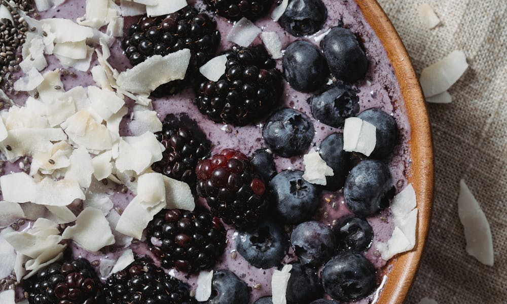 Nutritious Meal with Blackberries .pexels