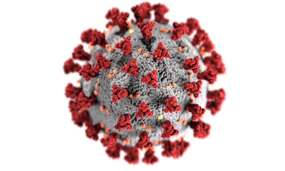 Detailed 3D representation of the coronavirus structure highlighting spike proteins. .pexels