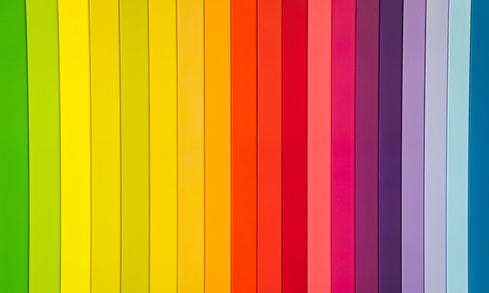 Colorful rainbow striped pattern ideal for creative design projects. .pexels